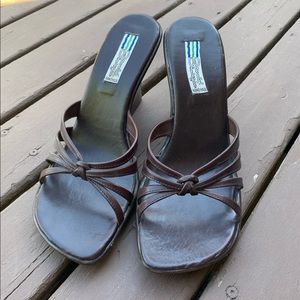 Arnold Churgin brown wedge sandals